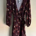 Old Navy  Floral Wrap Dress Long Sleeves L NWT Photo 0