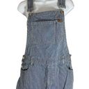 Denim & Co Vintage . Pinstripe Overall Shorts Size 4 Photo 0