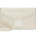 Vince Camuto NWT  Lefto Crossbody Bag Coconut Cream Leather Chic Sleek Magnetic Photo 0