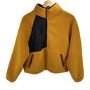 Joy Lab Women Sherpa sweatshirt pullover half zip Long Sleeve High Neck Yellow S Photo 0