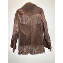 Creaciones Ramos Women's Size 40 Brown Leather Jacket Fringes EUC Photo 2