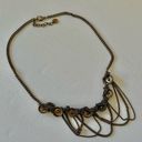 Talbots  brass tone rhinestone chain necklace Photo 7