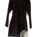 Elliatt NWT  Nebulous Mini Dress, Long Sleeve Crystal Fringe Size Medium Photo 14