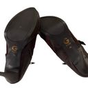 Guess  Shoes Womens 10 Brown Suede Heeled Ankle Peeptoe Brown Side Zip Buckle Photo 2