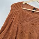 The Moon  & Madison Brown Oversized Knit Pullover Sweater Women's Size Large L Photo 4