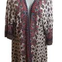 Chico's Chico’s Mixed Print Long Cardigan Size M/1 Boho Bohemian Printed Festival Fall Photo 1