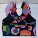 Emily MacCarthy Ruffle Sports Bra Pop Cheetah Print Women’s M Athletic Gym Purple Size M Photo 2