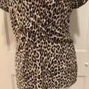 T Tahari  | Animal print wrap style shirt Photo 6