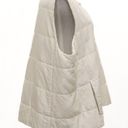 Eileen Fisher  Quilted 100% Silk Vest‎ In Off White Size XL Photo 4