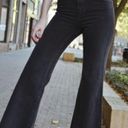 Rolla's  High Rise Eastcoast Crop Flare Washed Black Jeans Size 28 Photo 1