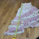 Rococo  Sand Paisley Print Tiered DIagonal Smocked Top Maxi Skirt Size Small Photo 6