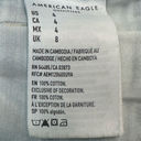 American Eagle American‎ Eagle Women's Blue Striped Denim Shorts Size 4 Mom Style Cuffed Hem Photo 3