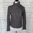 EXPRESS Longsleeve cowl neck angle zip jacket B&W sz XS women Photo 1