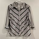 Apt. 9  Striped Button Down Shirt Large L Photo 0