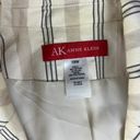 Anne Klein  Cream Black Striped 3/4 Sleeve Fully Lined Blazer Jacket 18W Photo 1