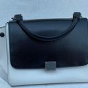 CELINE  Trapeze Calfskin Leather Patent Trapeze Bag Photo 3