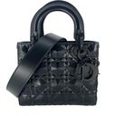 Christian Dior Dior My ABCDior Lady Dior Bag Diamond Motif Cannage Calfskin Small - Black Photo 3