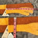 Anthropologie By  Two-Tone Gloves Knit Orange Motif OS NWT Photo 7