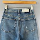 RE/DONE  Ultra High Rise Stovepipe Jean in Vintage Indigo Destroy Size 25 Photo 6