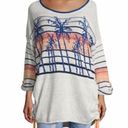 Free People  Palm Breeze Tree Sunset Sunrise Oversized Sweater Size S Photo 1