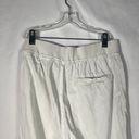 Faherty Women's Arlie Lightweight White Linen Blend Jogger Pants Small S Pockets Photo 4