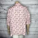 Tommy Hilfiger  NWT 2X Pink - Blue Polka Dot Heart Print Button Down Shirt Top Photo 4