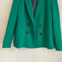 Boden Gabriella Ponte Blazer Jacket Size 10 Green Double Breasted Photo 3