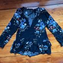 American Eagle  Floral Long Sleeve with Tiered Peplum Photo 7