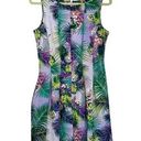 Julian Taylor  Purple Floral Midi Scuba Dress Sz 6 Photo 0