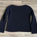 Vince  Waffle Thick Stitch Knit Cotton Pullover Sweater Top Size XS Navy blue Photo 0