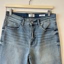 Kensie  Jeans Vintage Luxe Straight Leg Light Wash Raw Hem Denim 12/31 High Rise Photo 1