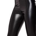 Missguided Misguided High Rise Faux Leather Legging Pintuck - Size 12 Photo 1