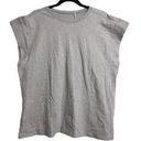 Everlane Heather Gray Organic Cotton The Muscle Tee Cap Sleeves Crewneck XL New Photo 0