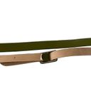 J.Crew  Crew Olive Green Patent Leather Belt, Sz M/L Photo 8