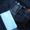 7 For All Mankind NWT  High Waist Skinny b(air) Blue Black River Thames Jeans 24 Photo 5