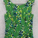Tracy Reese Plenty  Sleeveless Sheath Dress Green Size 8 Confetti A Line Cotton Photo 9