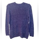 Talbots Purple Blue Merino Wool Blend with Side Zips Pullover Sweater sz medium Photo 3