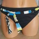 Jag jeans NEW NWT  Solid Black Blue White Belted Stripe Y2K Bikini BOTTOM Small S Photo 1