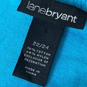 Lane Bryant   Blue Cardigan Sweater Womens  Sz 22/24 3/4 Sleeve Preppy Balletcore Photo 6