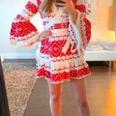 Alexis NWOT!  Cheryl Dress In Rich Embroidery Red Photo 3