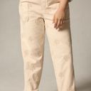 Pilcro  ANTHROPOLOGIE Women's M Rustic Pull On Pants Floral Embroidered Cotton Photo 8