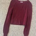 Delia's  maroon knit sweater Photo 0