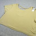 American Eagle NEW  Womens XL Top Shirt Athletic Green Stretch Lightweight Cross Photo 7