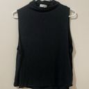 Aritzia  Babaton Black Basic Sleeveless Mock Neck Tank Shirt Size Medium Photo 3