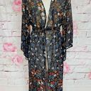 Anthropologie Floreat  Primrose Floral front fasten Kimono Photo 5