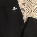 Adidas  black three stripe pants large Photo 4