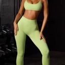 Bo+Tee NWT   VITALITYSuper Sculpt Seamless Full Length Leggings In Key Lime Size Photo 1