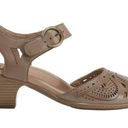 Westport Earth 7W Carson  Taupe Leather Open Toe Heeled Sandals Photo 0