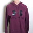 Under Armour  Plum Purple Black Logo Hoodie Photo 0