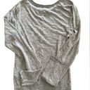 We The Free Free People Be My Baby Long Sleeve Knit Top Size Large Gray Neutral Minimalist Photo 2